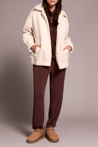 Tribal - Soft Boucle Bomber Jacket