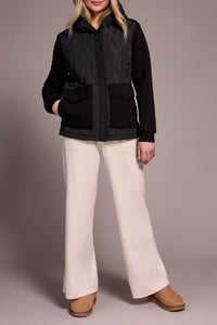 Tribal - Quilted Combo Knit Jacket