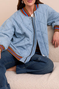 Tribal - Quilted Bomber Jacket