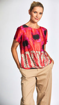 Peruzzi - Print Top - Red