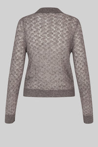 Second Female - Vespa Knit LS Polo - Mid Brown Melange