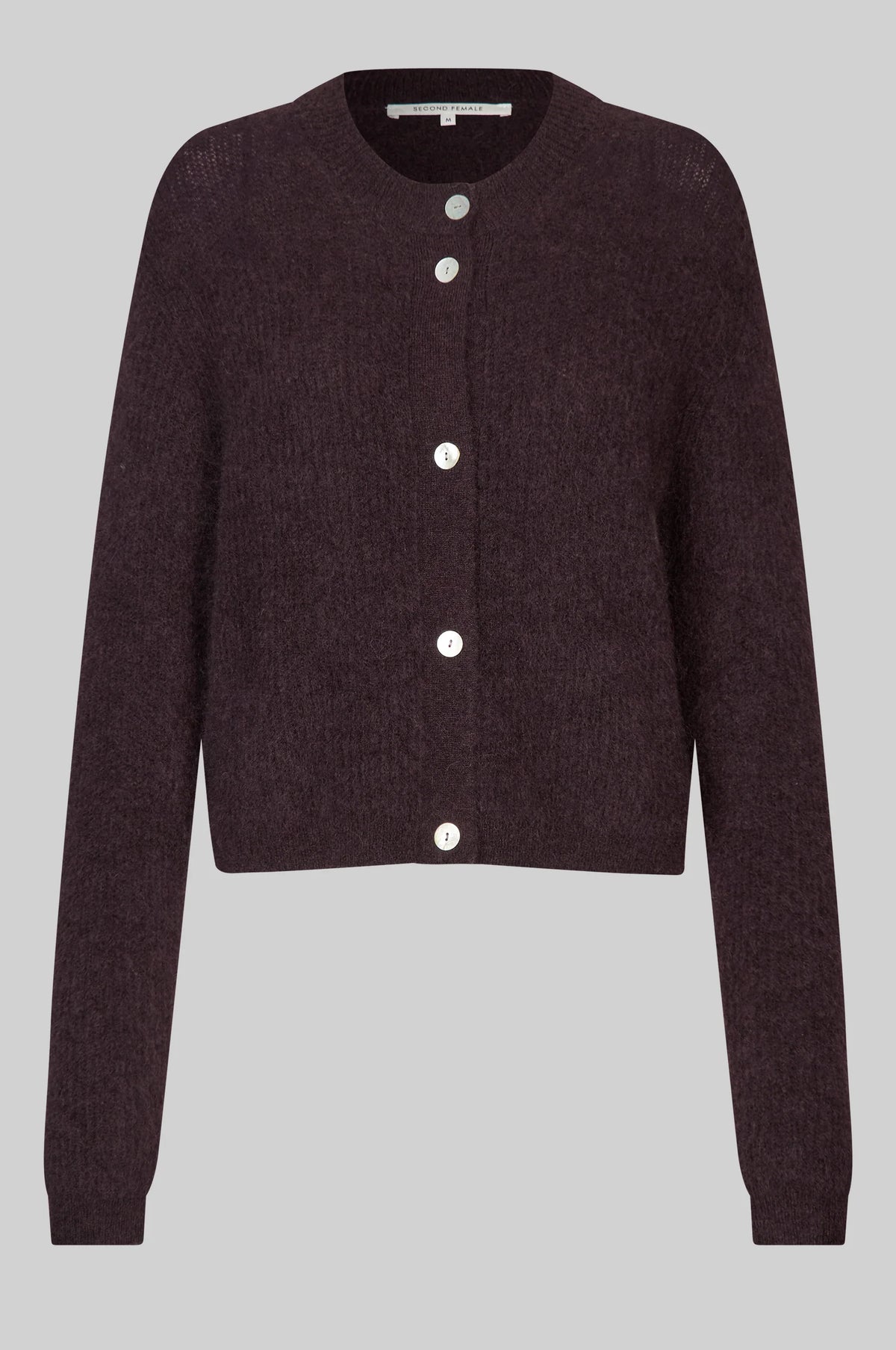 Second Female - Andrea Rib Mohair/Wool Cardigan