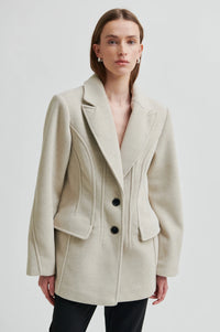 Second Female - Mood Beige Melange Wool Blend Blazer