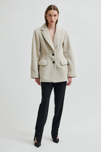 Second Female - Mood Beige Melange Wool Blend Blazer