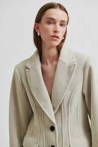 Second Female - Mood Beige Melange Wool Blend Blazer