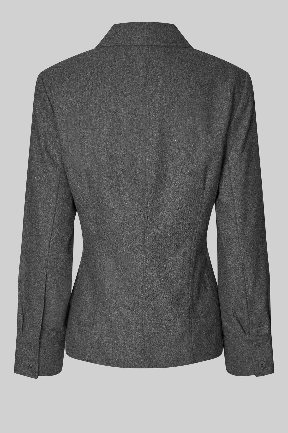Second Female - Milea Dark Grey Melange Wool Blend Shirt