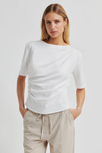 Second Female Ulina Drape Tee - White