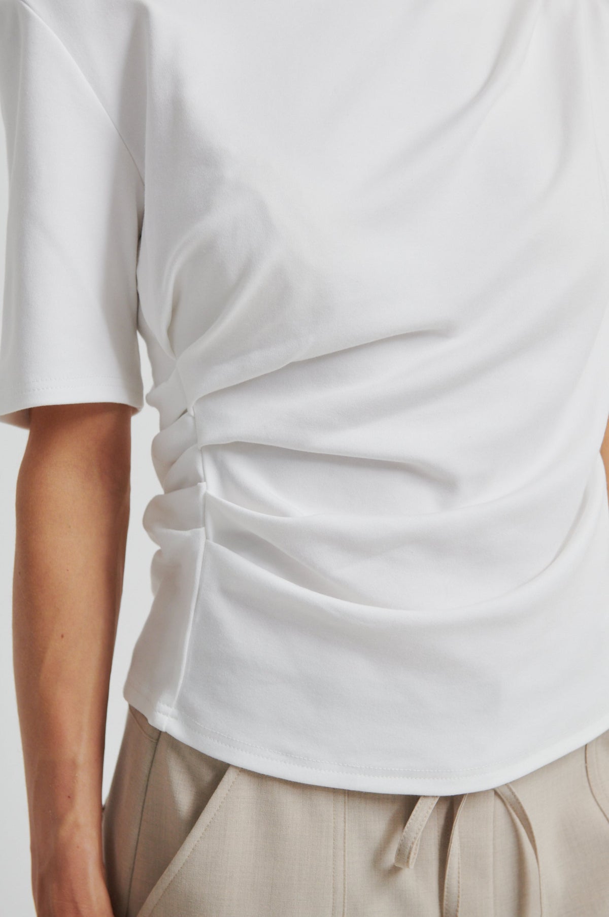 Second Female Ulina Drape Tee - White
