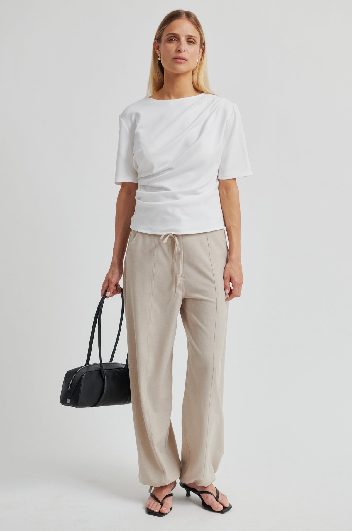 Second Female Ulina Drape Tee - White