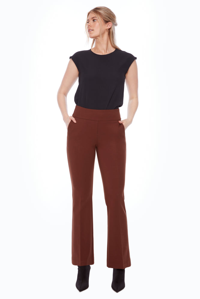 Up Pants 67923 - Solid Ponte Boot Cut Pant