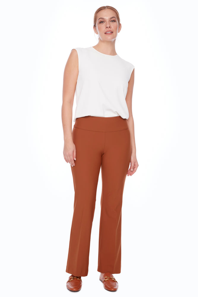 Up Pants 68252- Precision Ponte Full-Length Boot Leg Pants