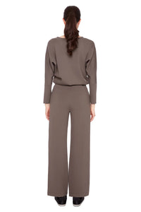 UP - Light Ponte Wide Leg Pant - Clay 68260UP