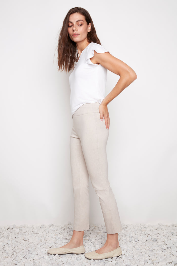 UP - Linen Effect Techno Vented Ankle Pant - Linen 68450UP