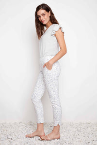 Up Pants Pebbles Techno Petal-Slit Ankle Pant back