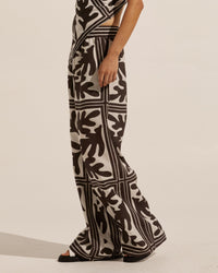 Breeze Pant - Frond Chocolate