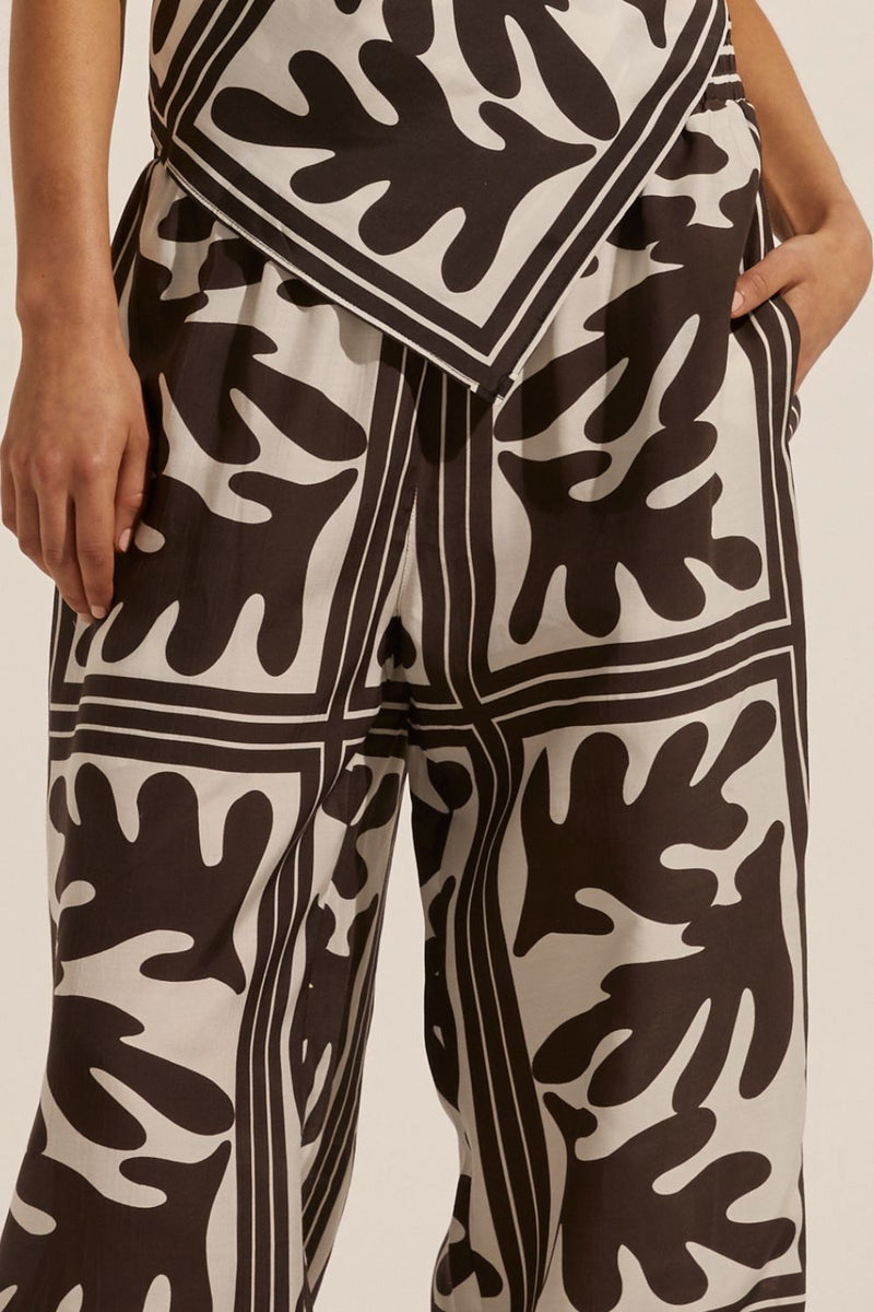 Breeze Pant - Frond Chocolate