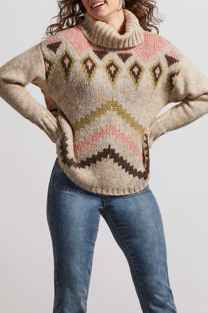 High T Neck Sweater