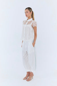 Eder by Anna Ludovina Blouse floral organza detail