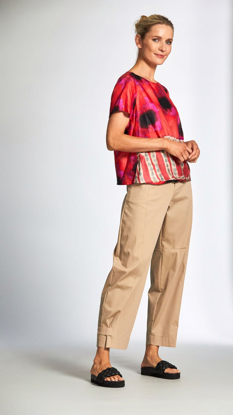 Peruzzi - Print Top - Red