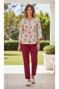 Equinox Poppy print shirt