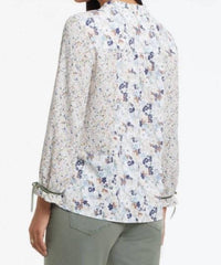 Combo Print Blouse - Seagrass