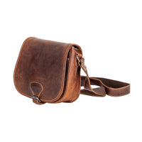 Wildera Leather “Lennon” Crossbody Bag – Full-Grain Leather Shoulder Bag