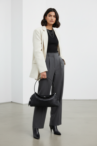 Tania Hird St Margaux Tressage cowhide bag black premium leather — Zoe Clare Leura Village Blue Mountains