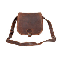 Wildera Leather “Lennon” Crossbody Bag – Full-Grain Leather Shoulder Bag