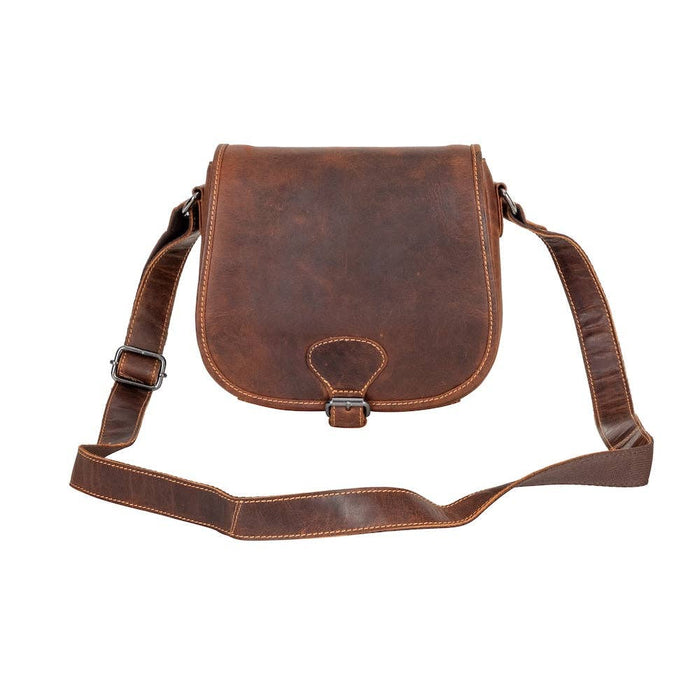 Wildera Leather “Lennon” Crossbody Bag – Full-Grain Leather Shoulder Bag