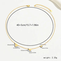 Heart Shape Necklace 925 Sterling Silver with 18K Gold Plating