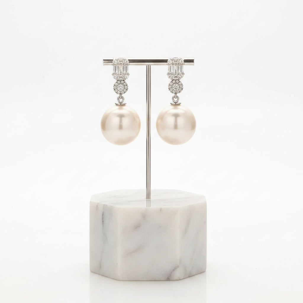 925 Sterling Silver Pearl Earrings