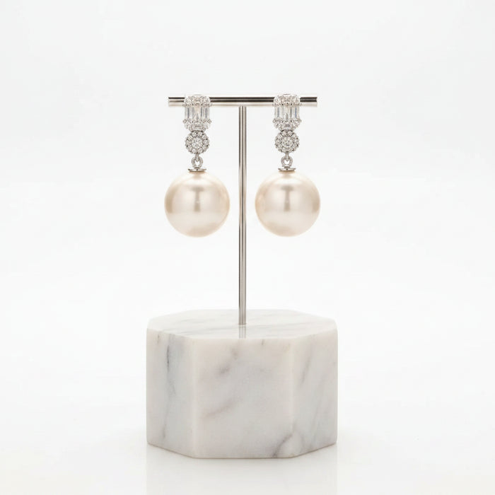 925 Sterling Silver Pearl Earrings