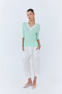 Eder by Anna - Michèle Polo Knit in Mint