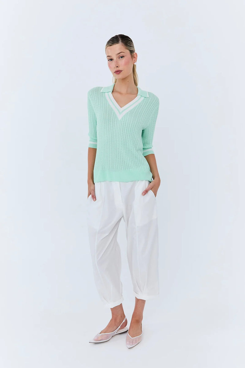 Eder by Anna - Michèle Polo Knit in Mint