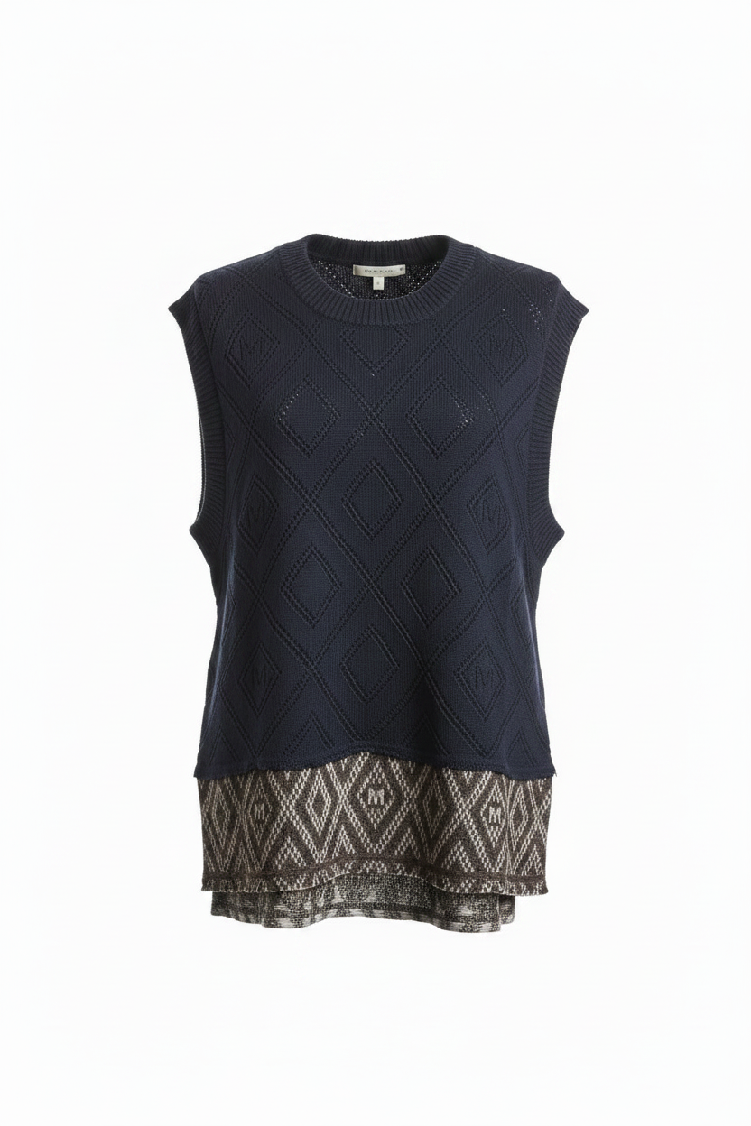 M.A. Dainty Easy — Navy & Brown