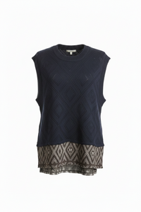 M.A. Dainty Easy — Navy & Brown