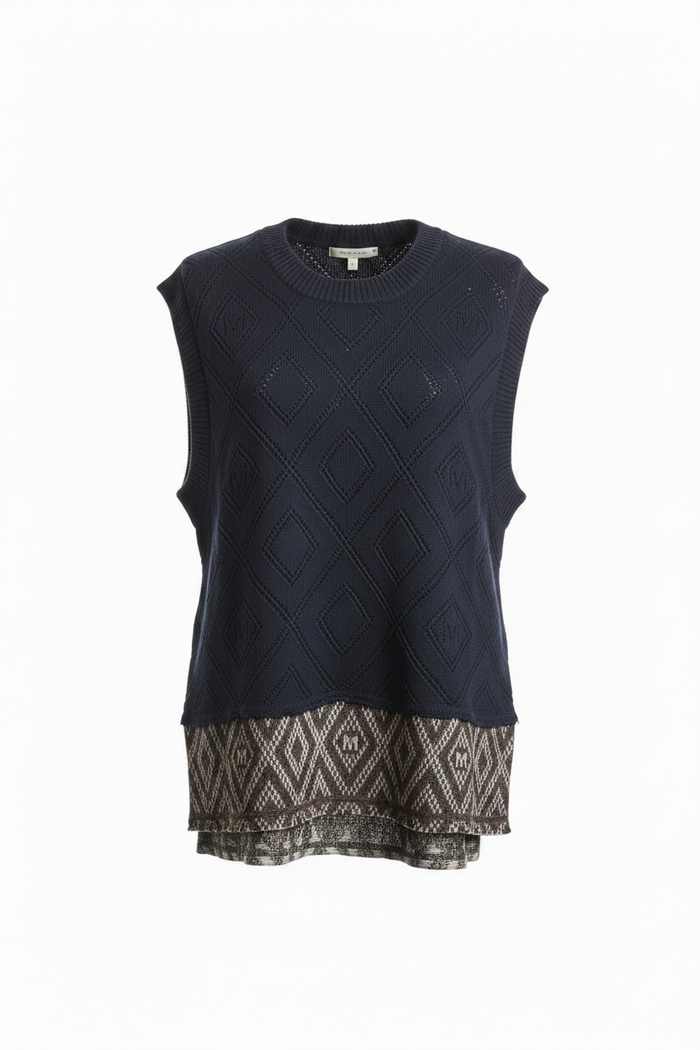 M.A. Dainty Easy — Navy & Brown