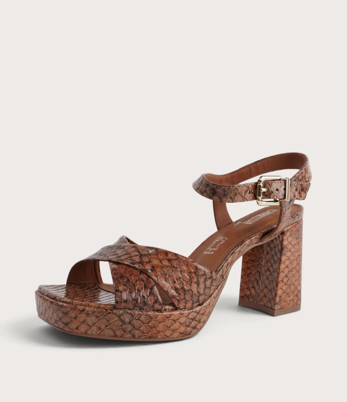 Chrissie Brazil - Runway Sandal - Brown Snake