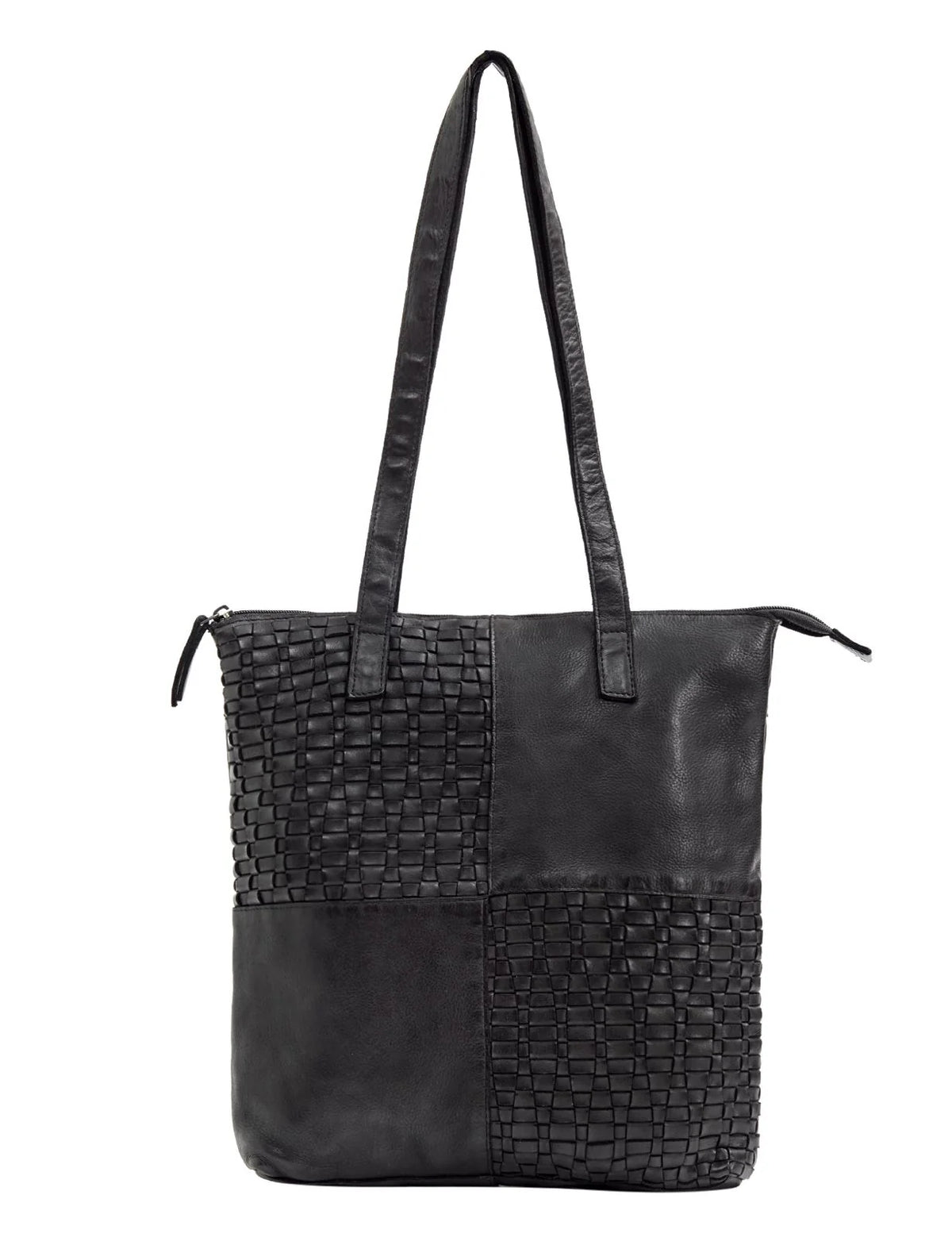 Serenade Leather - Long Reach Panelled Leather Bag