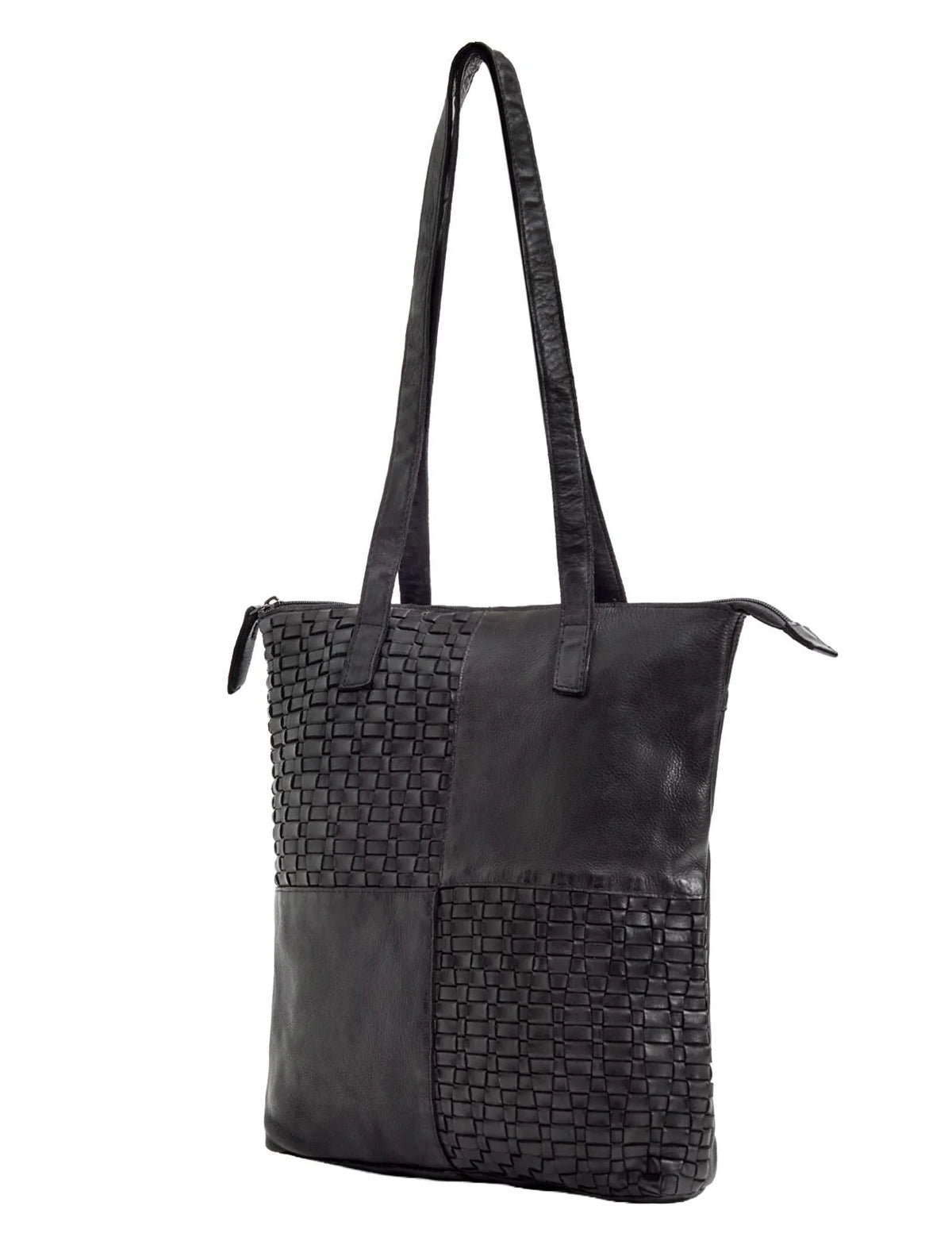 Serenade Leather - Long Reach Panelled Leather Bag