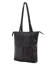 Serenade Leather - Long Reach Panelled Leather Bag