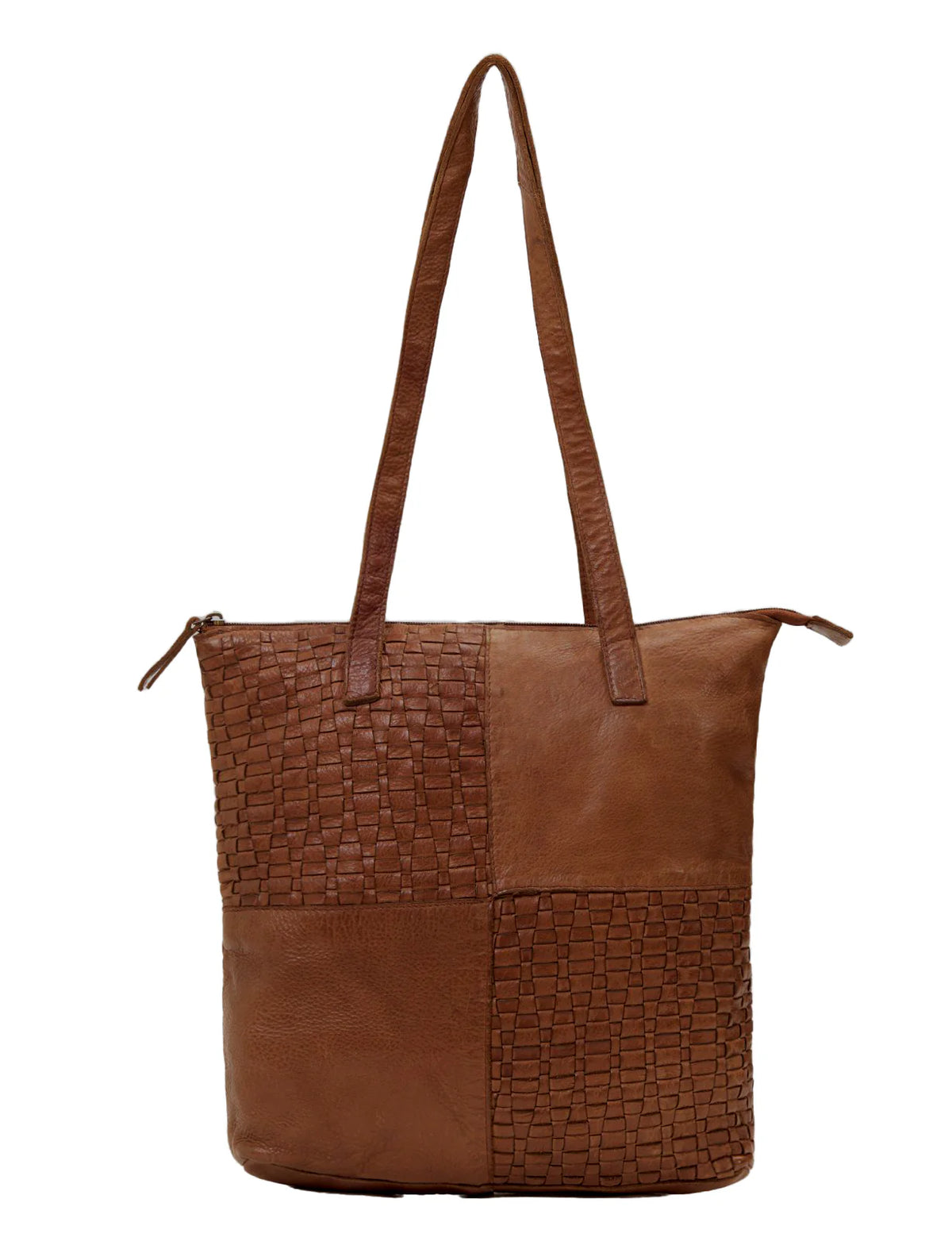Serenade Leather - Long Reach Panelled Leather Bag