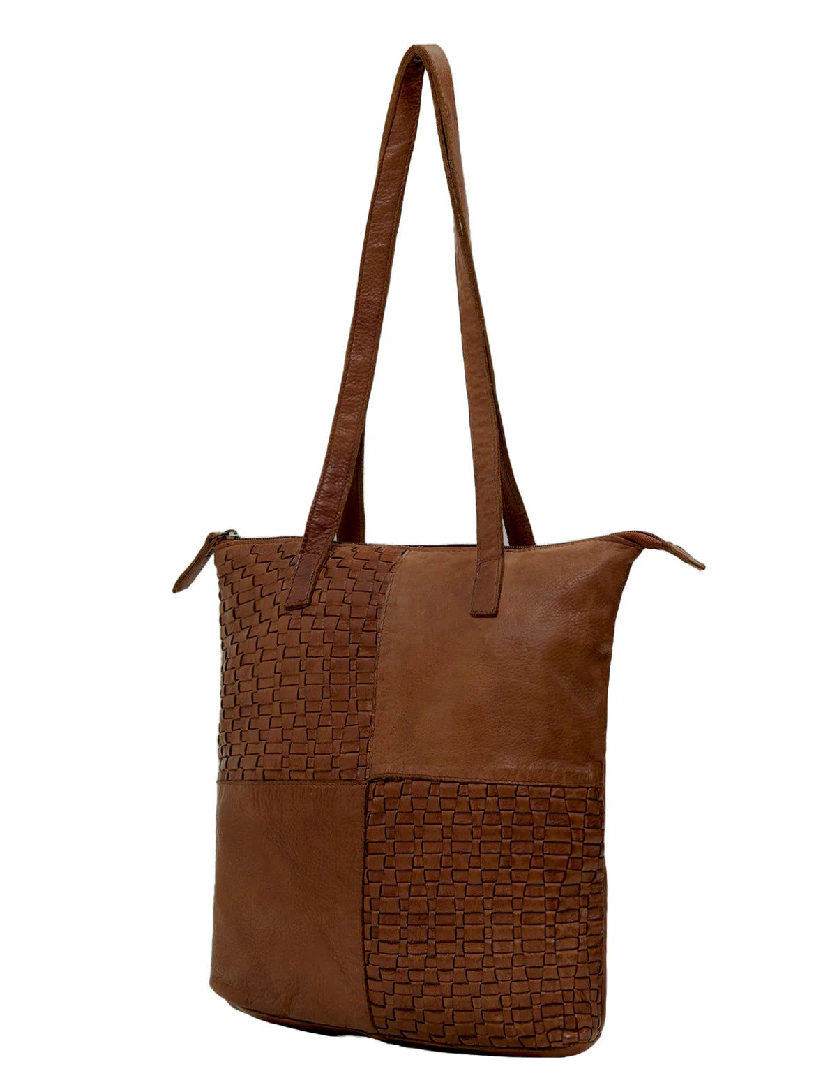 Serenade Leather - Long Reach Panelled Leather Bag