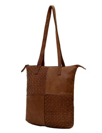 Serenade Leather - Long Reach Panelled Leather Bag
