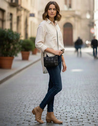 Serenade Leather - Tamworth Patchwork Detail Bag