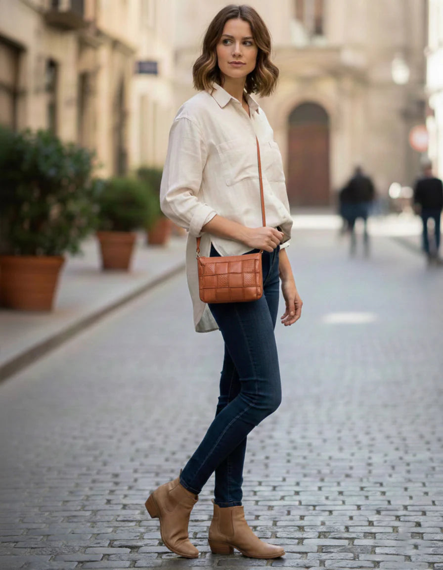 Serenade Leather - Tamworth Patchwork Detail Bag