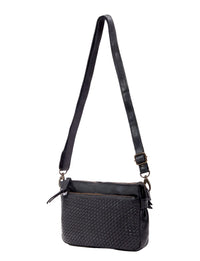 Serenade Leather - Renmark Woven Detail X-body Bag