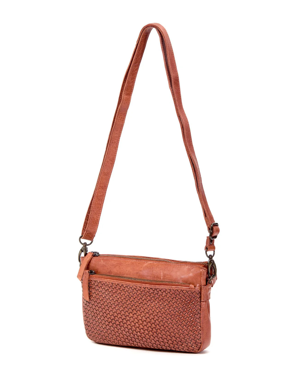 Serenade Leather - Renmark Woven Detail X-body Bag