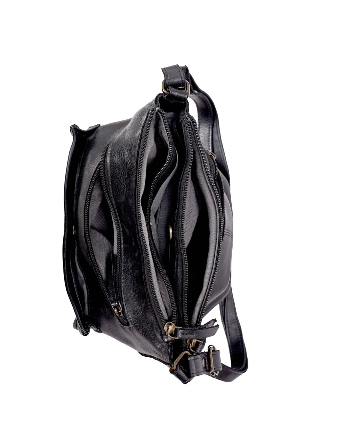 Serenade Leather - Tambourine Multi Compartment, X-Body Bag