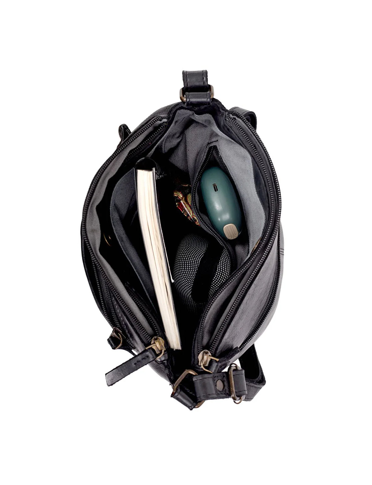 Serenade Leather - Tambourine Multi Compartment, X-Body Bag